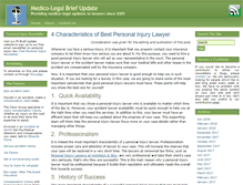 Tablet Screenshot of medicolegalbriefupdate.com